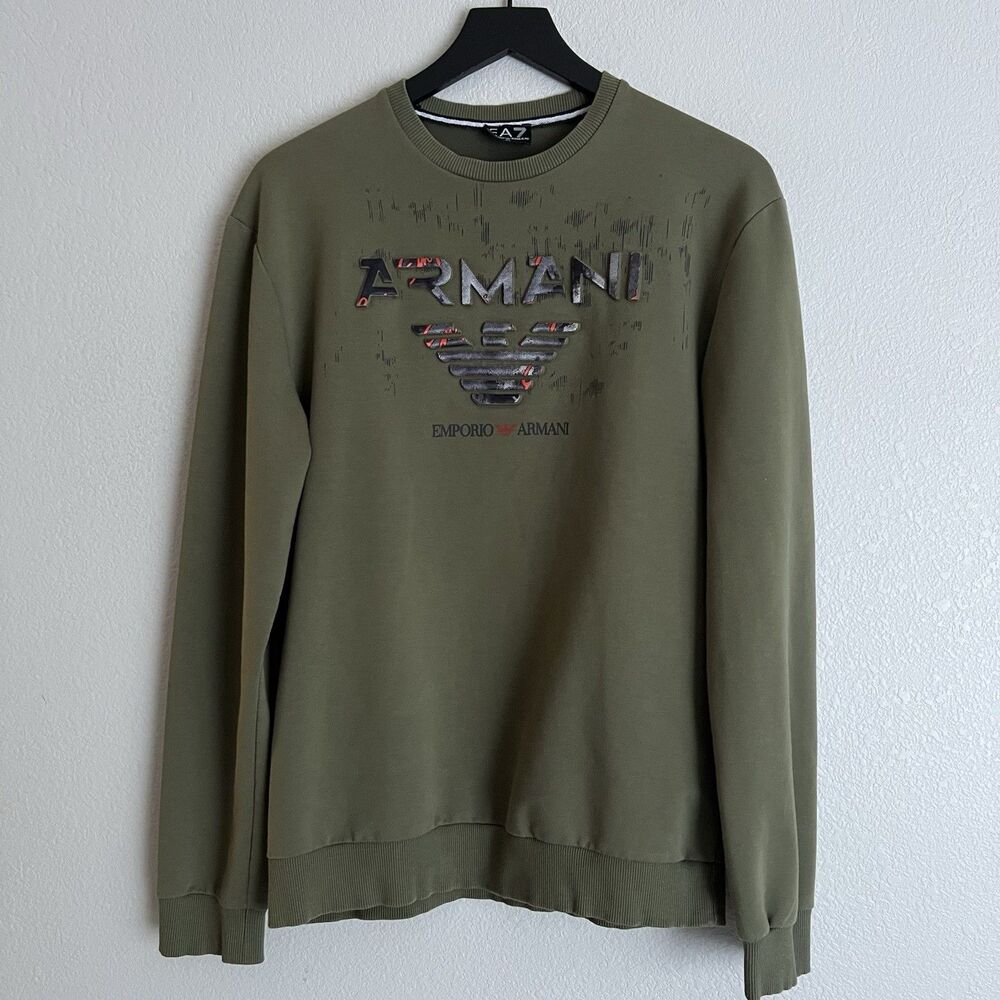 Emporio Armani EA7 sweatshirt XL Men’s Olive Green